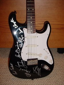 Little Feat Band Signed Fender Black Stratocaster Guitar Autographed COA & case