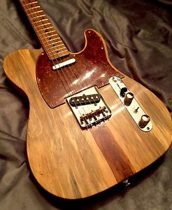 Virgil's Vintage Custom Telecaster Live Edge Pine Roasted Maple Neck