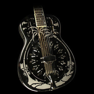 Used National Style O Resonator Acoustic Guitar Silver