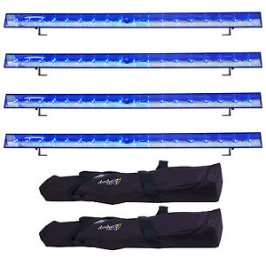 Halloween Decor Blacklight Haunted House Party 4 Pack  W/ Storage Cases