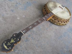 1930 Supertone Orchestra King Tenor Banjo w/ Case & Extas. Lange Challenger King