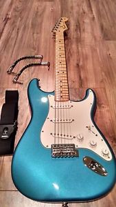 Fender Standard Stratocaster Electric Guitar- strap and cables included!