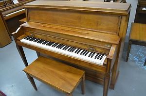 Baldwin Hamilton Designer Studio Piano in Pecan Cabinet