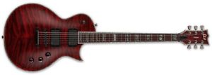 ESP Ltd EC-1000QM Electric Guitar, See Thru Black Cherry, FREE CASE