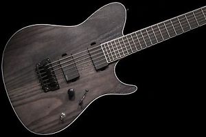 Ibanez FRIX6feah Iron Label Electric Guitar Charcoal Stained Flat No Case