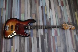 1988 Fender Jazz Bass Sunburst Japan JB 62 gitarre