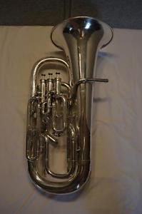 BOOSEY & HAWKES  SILVER COMPENSATING EUPHONIUM - 4 VALVES - EXCLLENT PLAYER