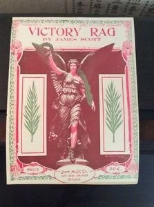 CLASSIC RAGTIME Victory Rag JAMES SCOTT Stark Music 1921 Near MINT