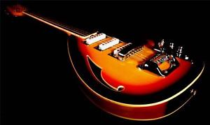 VOX MARK XII. ACOUSTIC ELECTRIC TEARDROP.  12 string. SUNBURST. VERY RARE. 1966