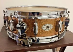 Vintage Rogers Dynasonic Wood Shell 14" Snare Drum - Bread & Butter Lugs - Rare