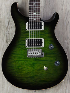 PRS Paul Reed Smith CE 24 Wood Library Quilt Top Guitar, Eriza Verde, Black Neck