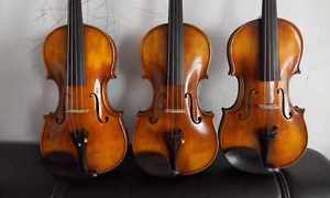 3pcs 4/4 size violins Stradi Antique style European tone wood Professional