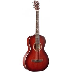 ART & LUTHERIE AMI GUITARE FOLK PARLOR ELECTRO BURGUNDY