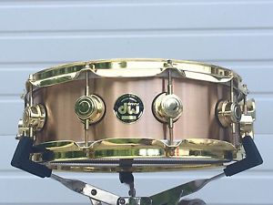 DW Drum Workshop Cast Bronze 14" x 5" Snare Drum. USA Made