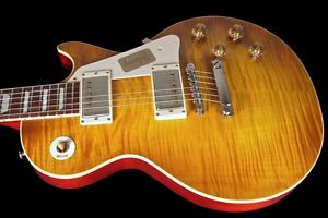 2016 GIBSON LES PAUL 1959 CUSTOM SHOP 59 HISTORIC R9 FLAME TOP VOS ~ LEMON BURST