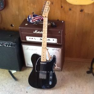 Squier SQ Telecaster Japan 1985 Black Maple-neck