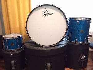 2008 Gretsch USA Drumset 24/16/13 Blue Sparkle