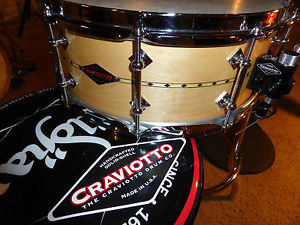 Craviotto Solid Maple Snare Drum 14x5.5, excellent