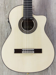 Cordoba 55FCE Negra Limited Flamenco Acoustic-Electric Guitar, Macassar Ebony