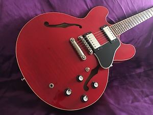 Gibson ES-335 TDC Dot Reissue – Cherry Flame Maple Top Made in USA (2002). OHSC