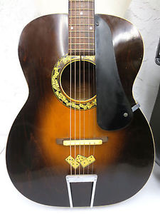 1930's Regal Guitar RARE LE DOMINO BIG BOY model w/Case, Willy Lamothe