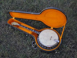 Bacon Lyric Tenor Banjo By Gretsch With '60s Gibson Hard Case, RARE, 1930's