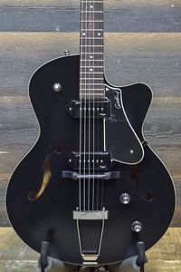 Godin 5th Avenue CW Kingpin II Black "SF" Archtop Guitar w/ TRIC - #032341900167