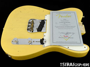 Fender Custom Shop Postmodern Relic Telecaster LOADED BODY Tele Nocaster Blonde