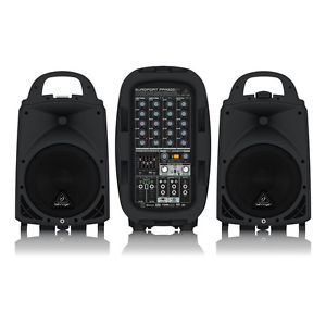 Behringer Europort PPA500BT Portable 6 Channel PA Speaker System 500W