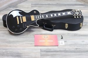 2006 Gibson Les Paul Custom guitar Black, Ebony All Original Beauty + COA & OHSC