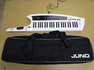 Used ROLAND AX-SYNTH Synthesizer Keytar Keyboard w/ Strap , Case , adapter