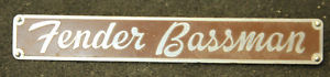 Vintage Fender Bassman Logo! Original and not a reissue!