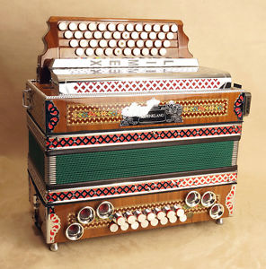 Polverini Steirische Harmonika Akkordeon Accordion w/LIMEX key of Bb/Eb/Ab/Db