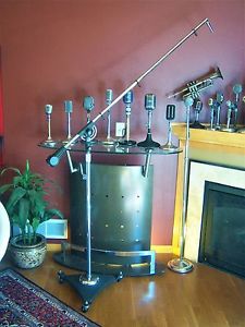 Vintage RARE 1950's BS-36W Atlas Professional microphone floor stand w boom arm