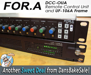 For.A DCC-OUA Remote Control Unit and UF-106A Universal Frame - Tested, Working