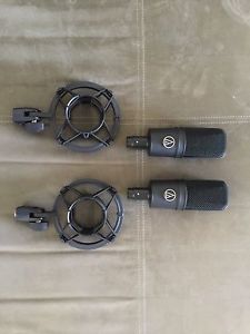 USED: 2 Audio-Technica AT4033CL Cardioid Condenser Mics