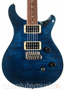 PRS Custom 24 Electric Guitar, Birds, 10 Top, Whale Blue (PRE-OWNED)