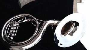 SOUSAPHONE BIGGEST SIZE 25 INCHE VALVE PROFESIONAL PURE BRAS FREE CASE & MOUTHPC