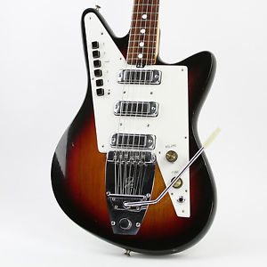 Vintage 1960s Galanti Grand Prix Triple Pickup W/ Gig-bag Made In Italy