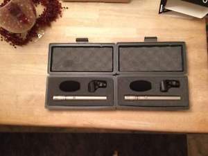 Two Shure SM81-LC condensers microphones