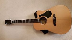 6 String Dreadnought Alvarez Acoustic Guitar MD75SCE Right-Handed, W/Hard Case.
