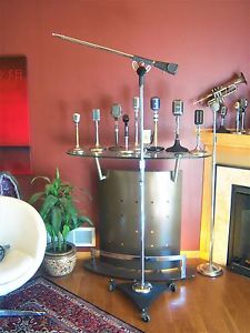 Vintage RARE 1950's BS-36W Atlas Professional microphone floor stand w boom arm