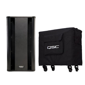 QSC KSUB 1000 Watt Powered 2-way 12” Sub Subwoofer + Cover