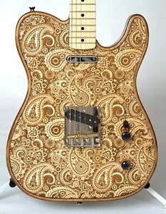 Walla Walla Guitar Company 2015 Maverick Pro T-Top Laser 3D Paisley
