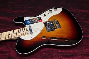 Fender American Elite Telecaster Thinline Electric Guitar 3-Color Sunburst