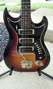 Vintage 60's Hagstrom III Guitar,  Great Player or Collector Piece, Very Nice!!