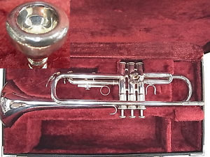 YAMAHA YTR-3320S YTR3320S W/Case Trumpet Silver Used Japan Excellect++