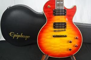 EPIPHONE LES PAUL CUSTOM PROPHECY PLUS GX WITH EPI CASE, Int'l Buyers Welcome