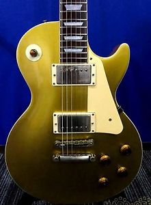 Burny by Fernandes RLG-50 Gold 80's Japan Vintage Electric Guitar Free Shipping