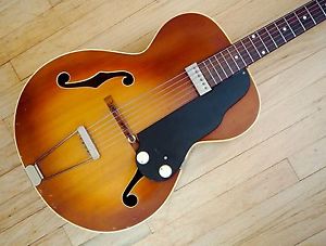 1952 National Dynamic Model 1125 Vintage Archtop Electric Guitar USA Valco w/hc